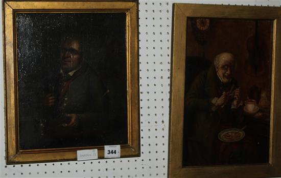 Two oils - Gents drinking(-)